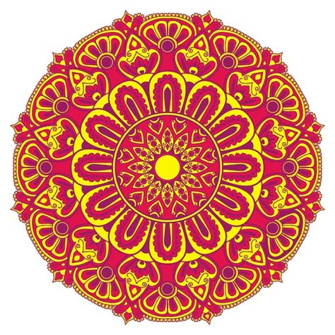 Premium Vector Colorful Mandala Design