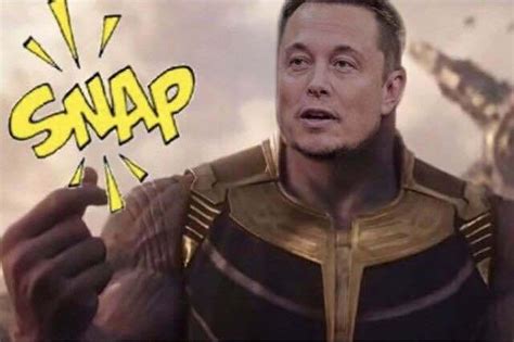Elon Musk Modern Day Thanos Blind
