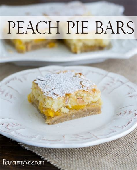 By canning your own peach pie filling, you not only ensure that you know every ingredient in your peach pie filling, but it also ensures that making the best peach pie in the winter month is super easy! Peach Pie Bars recipe- Flour On My Face