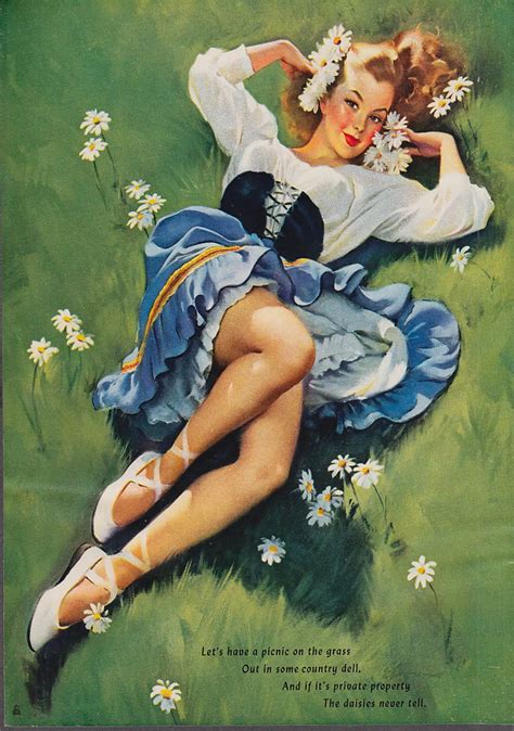 meadow garden sexy pin up girl pop art propaganda retro vintage kraft poster canvas diy wall