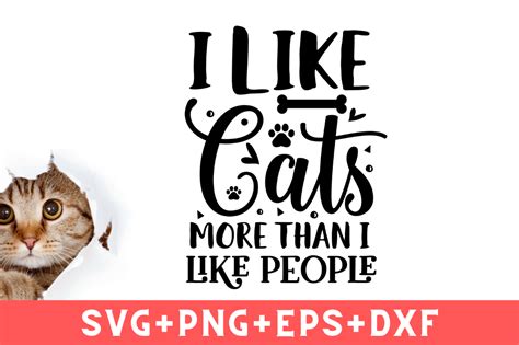 I Like Cats More Than I Like People Svg Graphic By Black Cat Studio