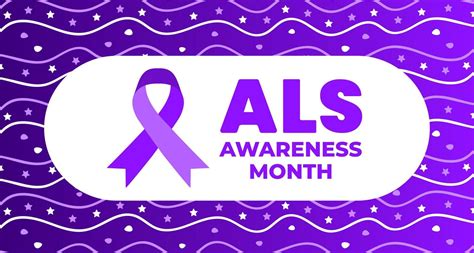 Als Awareness Month Background Or Banner Design Template Amyotrophic