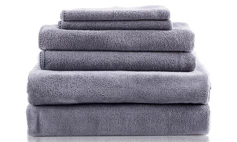 Microfiber Bath Towel Collection Set 6 Piece Groupon