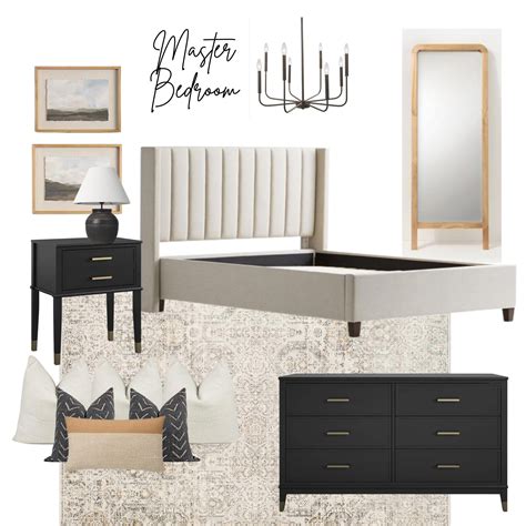 Transitional master bedroom design mood board tia mitchell design – Artofit