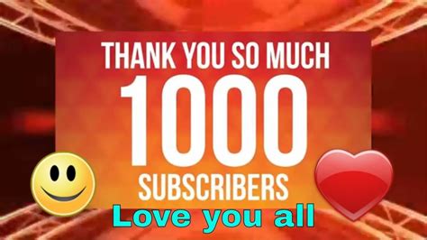 Wow I Reached 1000 Subscribers Youtube