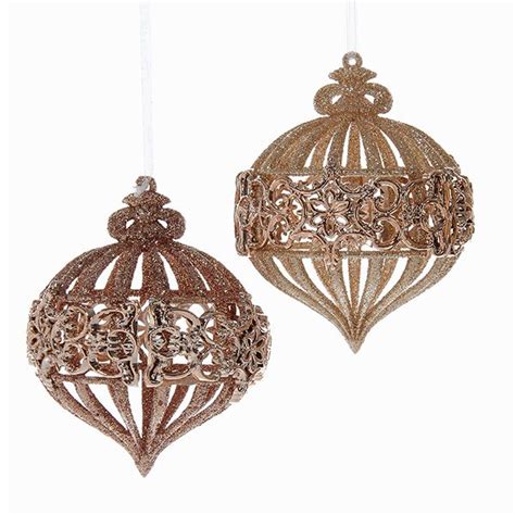 24 rose gold shiny matt glitter christmas baubles decorations tree 40mm • £3.50. ACRYLIC ROSE GOLD GLITTER ONION #T1945 | Shabby Chic Christmas | Rose gold glitter, Rose gold ...