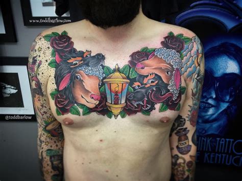 See more ideas about traditional chest tattoo, chest tattoo, neo traditional chest tattoo. toddbarlow:neo-traditional-chest-piece-tattoo-tattoos ...