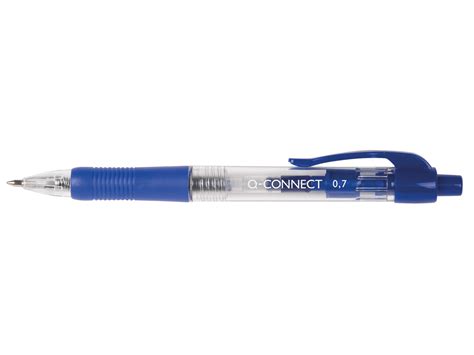 Retractable Ballpoint Pen Blue Q Connect