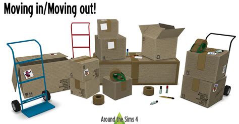 Collection Of Sims 4 Moving Boxes Around The Sims 4 Custom Content