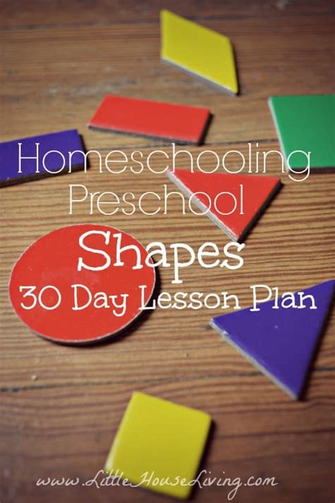 Shapes Lesson Plan For Preschool Homeschooling Preschool