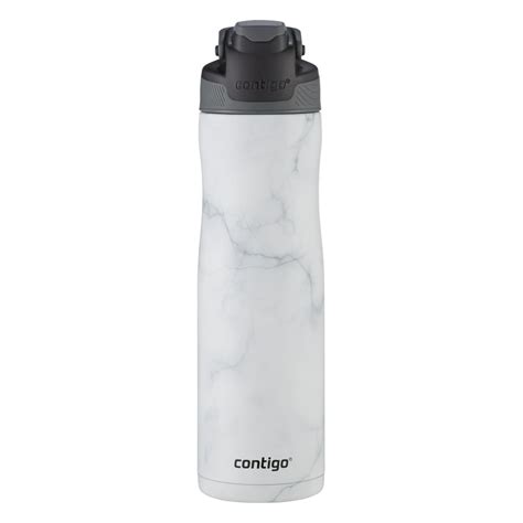 Contigo 24 Oz Autoseal Chill Stainless Steel Water Bottle White Marble