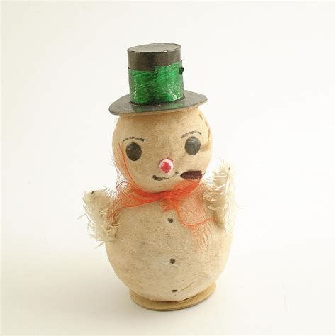 Check spelling or type a new query. Vintage Christmas Decoration Snowman Spun Cotton ...