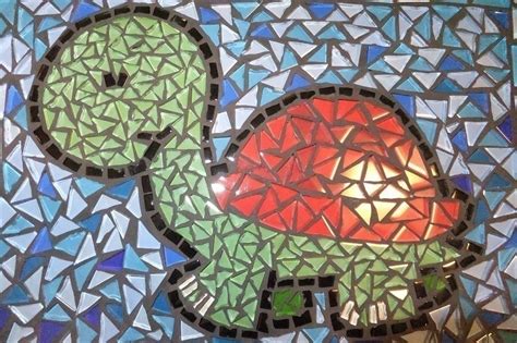 Mosaic Turtle · A Piece Of Mosaic Art · Mosaic On Cut Out Keep