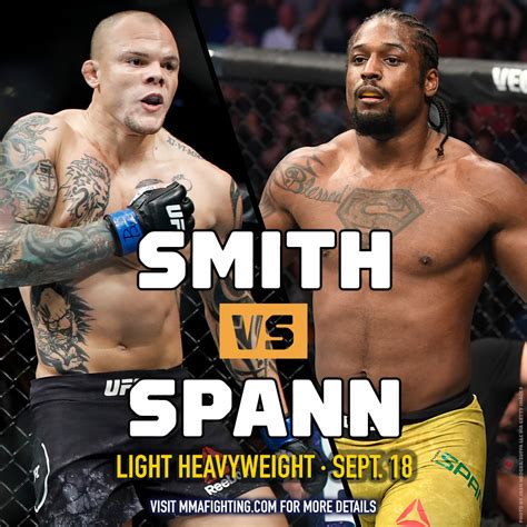 On Twitter Anthony Smith Vs Ryan Spann Booked For