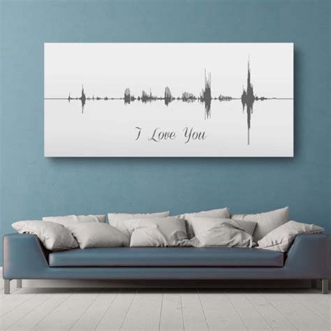 Turn your sound into art. Sound Wave Wall Art Canvas | Custom Soundwave Art