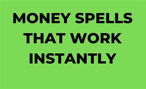 Money Spells That Work Fast Money Spells That Really Work In 2021