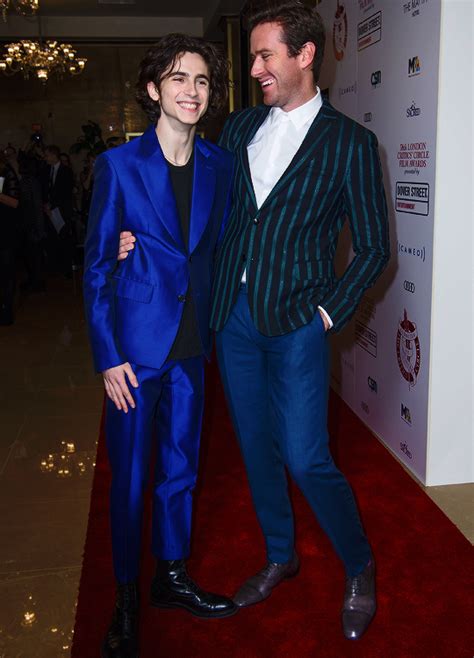 timothée chalamet and armie hammer london film critics circle awards 2018 january 28th 2018