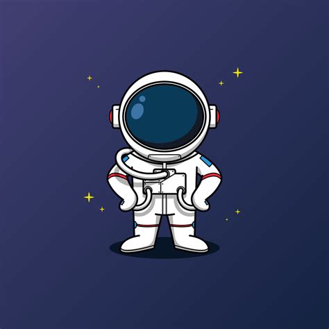 Ilustración Linda Del Personaje De La Mascota Del Astronauta 5272297