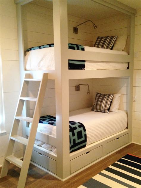 Weathered wood and leather trunks add rich character to your coastal bedroom, complement your bedroom furniture, and allow you to store your treasures in style. Bunk Beds - Beach Style - Bedroom - Houston - by Metro ...