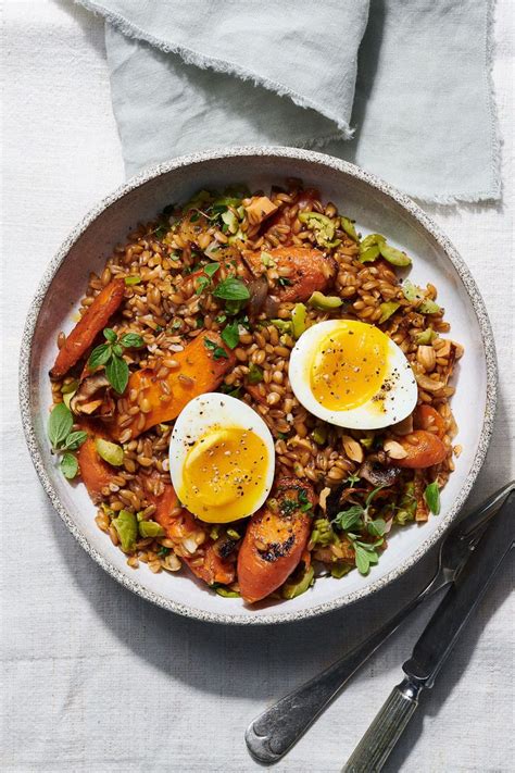 You can also just add butter, sugar, honey, salt, pepper and enjoy. Farro Bowls with Roasted Carrots, Herbs and Soft-boiled ...