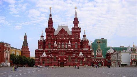Dziedzictwo Unesco Kreml I Plac Czerwony W Moskwie Rosja 1990