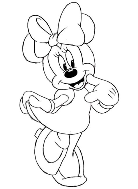 How To Draw Minnie Mouse Easy Giuseppe Zeigler
