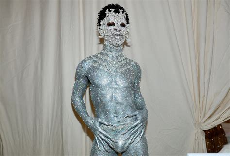 Lil Nas X Goes Nearly Naked And Covered In Crystals At Met Gala