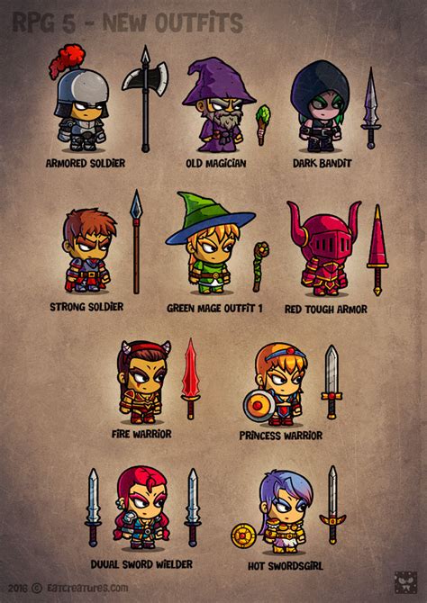 Rpg 2d Game Characters Behance