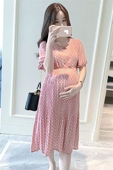 The Chiffon Pregnant Women Plus Size Short Sleeve Casual Women Dress Is So Cute And It Suits