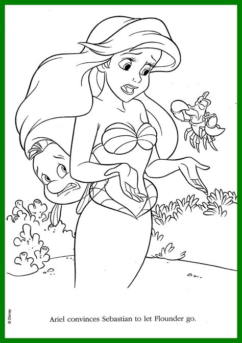 Disney Flounder Coloring Pages Food Ideas
