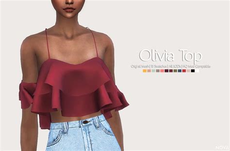 144 Best Ts4 Clothing Female T A E Tops Images On Pinterest