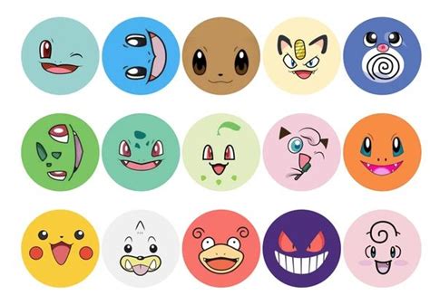 Pokemon Faces In 2020 Pokemon Faces Pokemon Pokemon Cupcakes