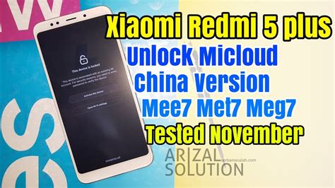Remove micloud aqua remove micloud armani remove micloud cancro remove micloud dior frp all android micloud all android pin/pola repaire imei dan masih banyak lagi fiture lainnya. Xiaomi Redmi 5 Plus Unlock Micloud Support China Version ...