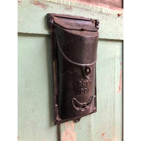 vintage griswold iron mailbox chairish