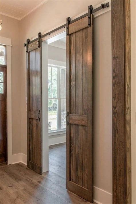 No one could argue otherwise since its a style based on vague notions of older rural vernacular architecture and these doors have that same vague. 38 modern farmhouse sliding barn door ideas 49 | megasiana ...
