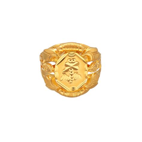 Buy 22kt Plain Gold Men Fancy Ring 93vc9207 Online From Vaibhav Jewellers