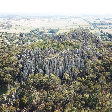 Droneseyeview Of Hanging Rock Victoria Australia City Photo
