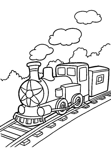 Dessin Train / Locomotive #135047 (Transport) à colorier – Coloriages à