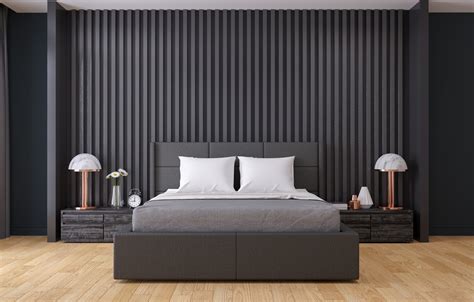 Shop with afterpay on eligible items. Photo Wallpaper Lamp, Bed, Bedroom, Modern, Luxury ...
