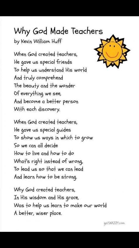 Why God Made Teachers😇 Kids Poems Teacher
