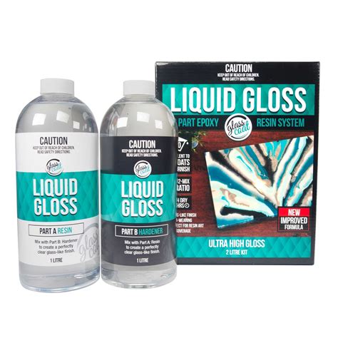 Glass Coat Liquid Gloss Epoxy Resin 2 Litre Art Supplies Online
