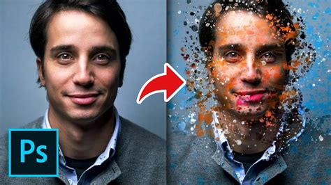How To Create A Paint Splatter Photo Effect In Photoshop YouTube