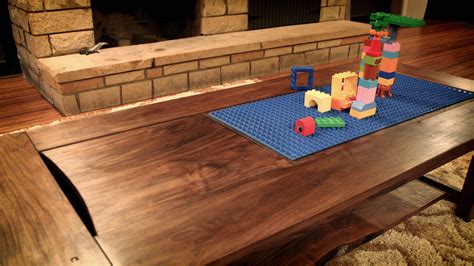 The coffee table set up allowed for us to create a lego theme park. Duplo / Lego Coffee Table | Digital Woodworker