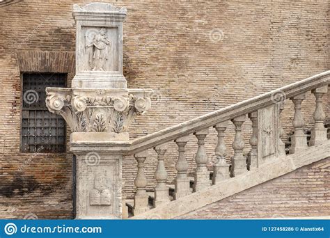 Ancient Staircase Of A Roman Church Stock Photo Image Of Exterior