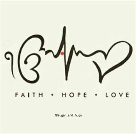 Tattoo Faith Hope Love Heartbeat Tattoo Faith Tattoo