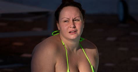 Chanelle Hayes Glows In Neon Green String Bikini As She Laps Up Sun In
