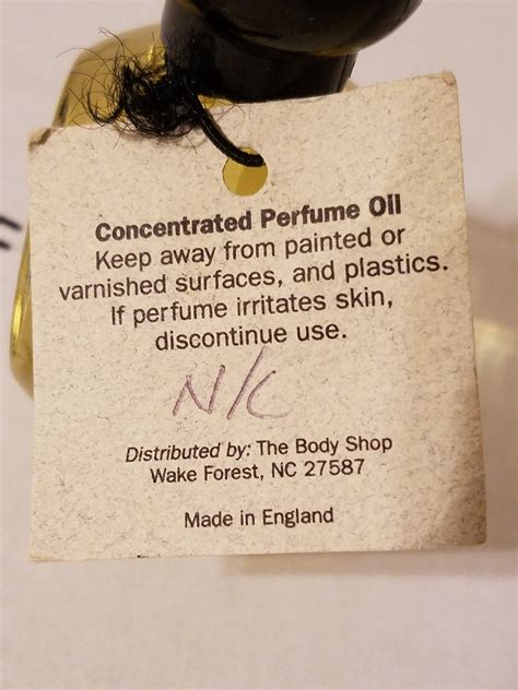 Extremely Rare The Body Shop 90s Eau De Zitron Perfume Oil