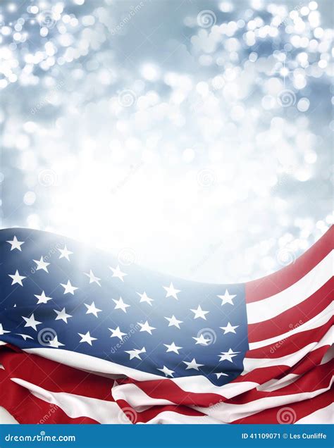 American Flag Stock Image Image Of Lights Flag Creative 41109071