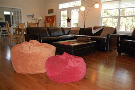 Bean bags aren't just for college students anymore. Bean Bag Chairs for Interior Design - Traditional - Family ...