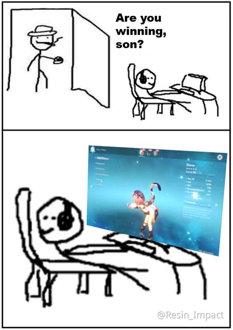 #meme , #топ мемы , #are you winning dad , #are ya winning son , #мемы. Are you winning son? - Meme creation - Genshin Impact ...